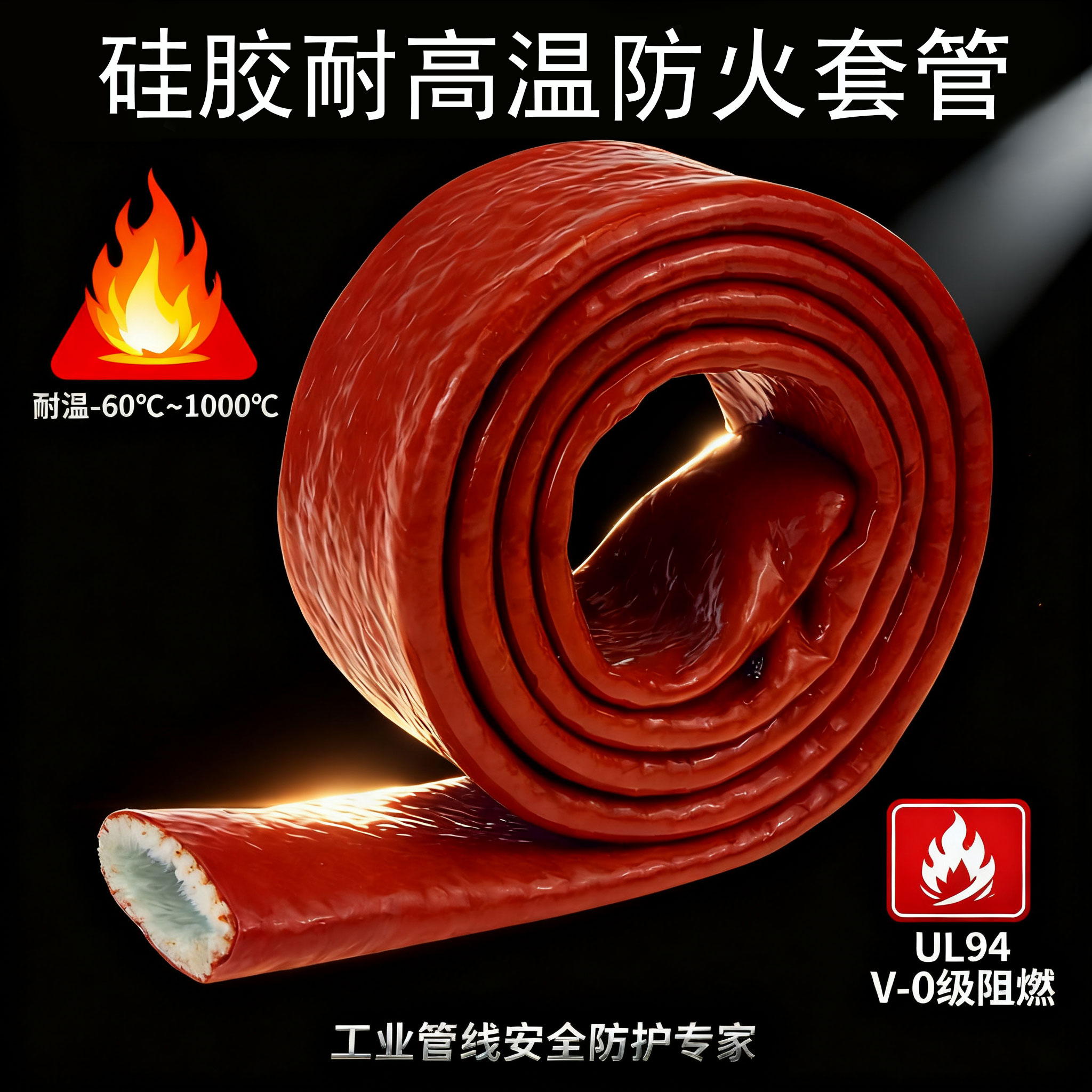 硅胶耐（nài）高温防火套管