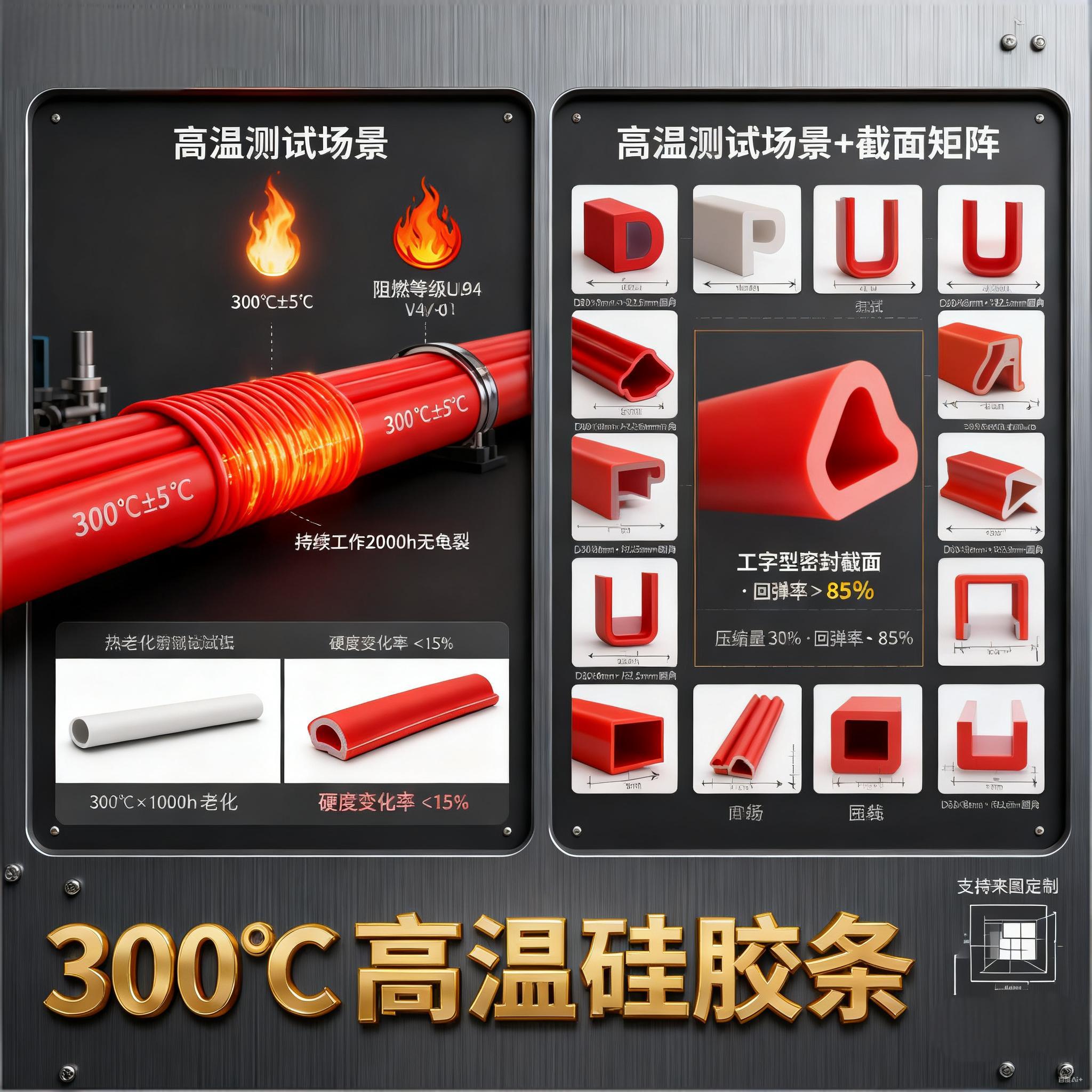 300度高溫矽膠條