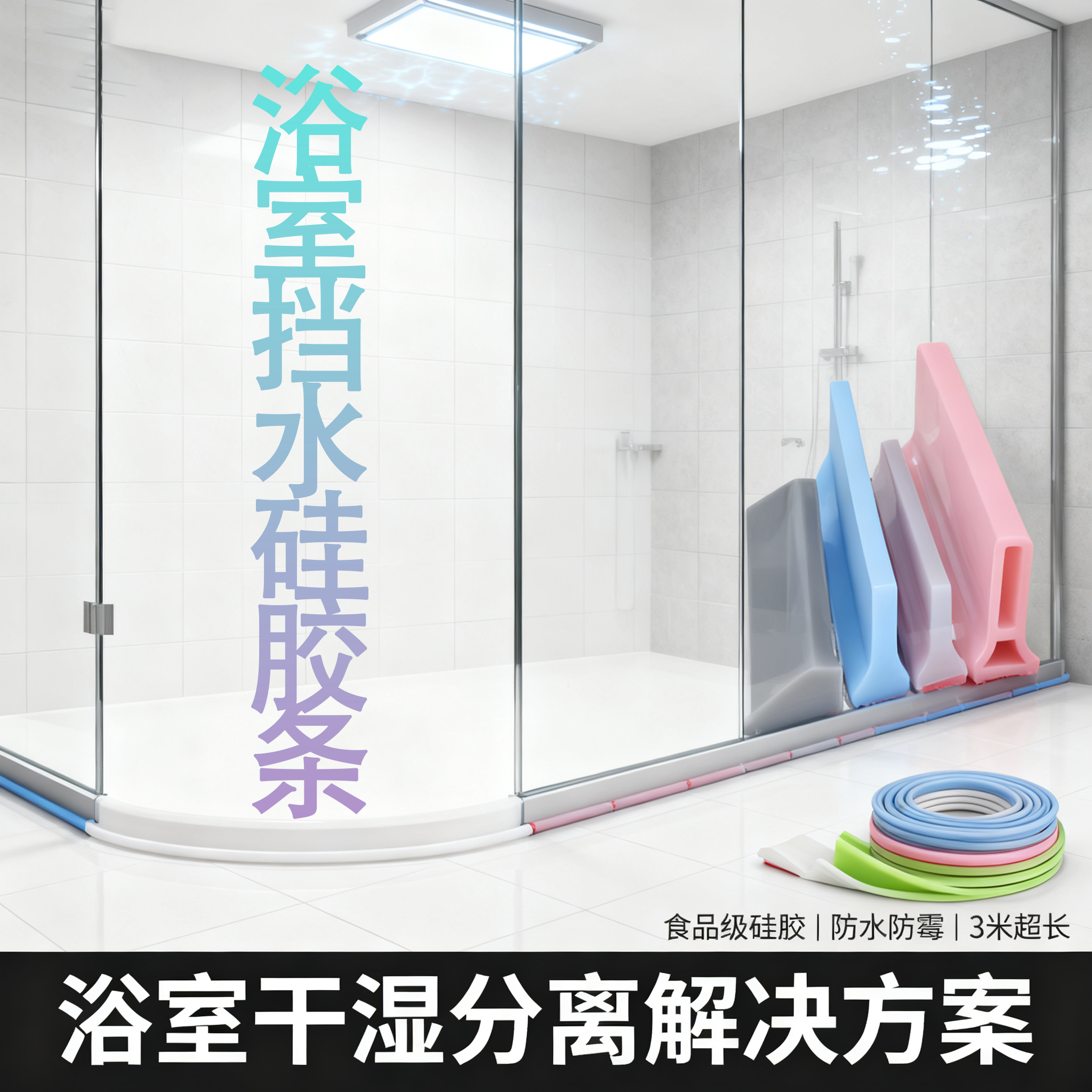 浴室挡水硅胶条（tiáo）