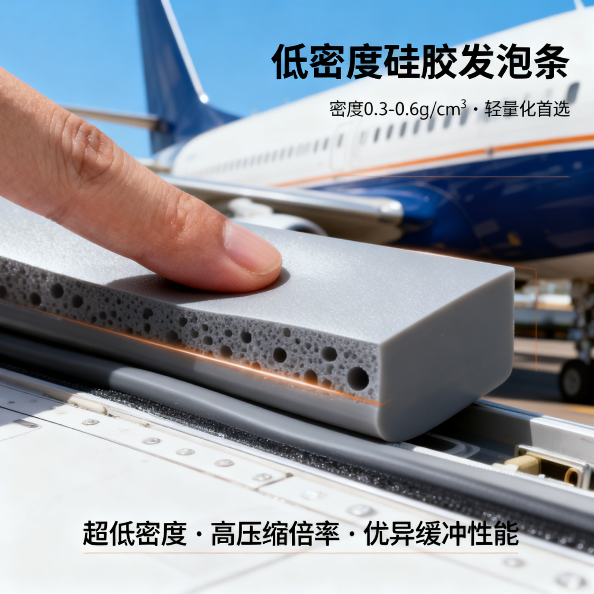 低密度矽膠發泡條