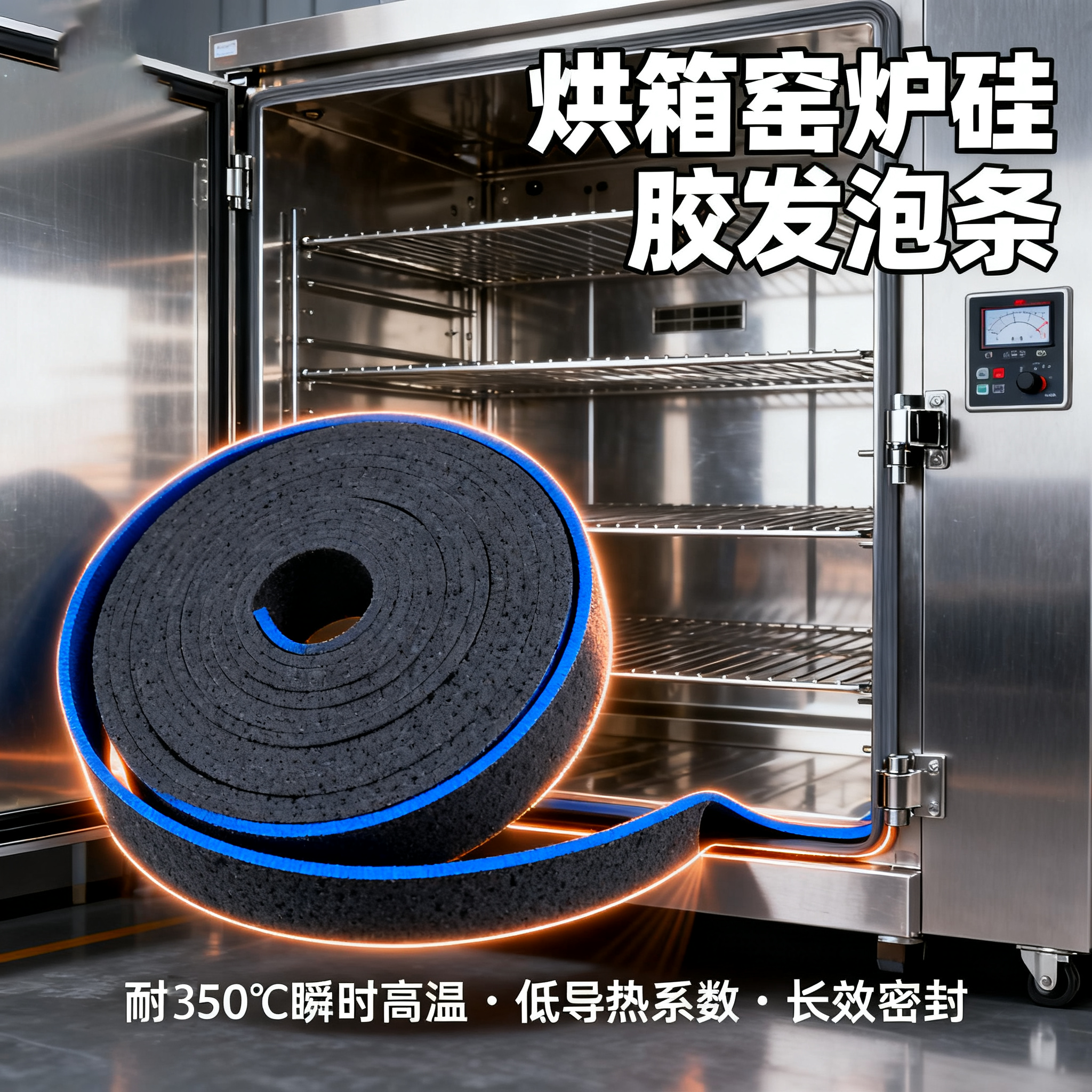 烘箱窑（yáo）炉硅胶发（fā）泡条
